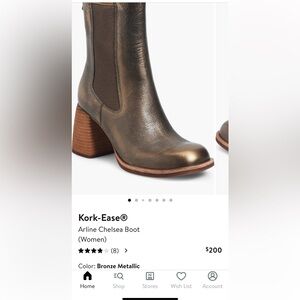 Kork-Ease Metallic Brown Ankle Boots